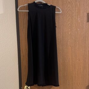 Chic Black Sleeveless Midi Dress